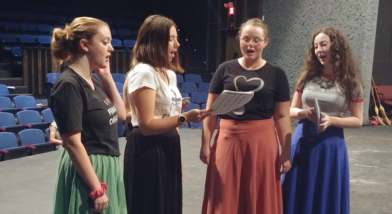 Theater Production Rehearsal for "As It Is In Heaven"